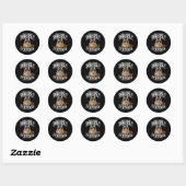 Sticker Rond Les Chats Devraient Sérieusement Graphiquement Idé (Feuille)