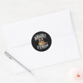 Sticker Rond Les Chats Devraient Sérieusement Graphiquement Idé (Enveloppe)