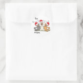 Sticker Rond Les Chats du Christ (Sac)