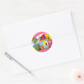 Sticker Rond Les Chats S'Emparent De La Maison (Enveloppe)