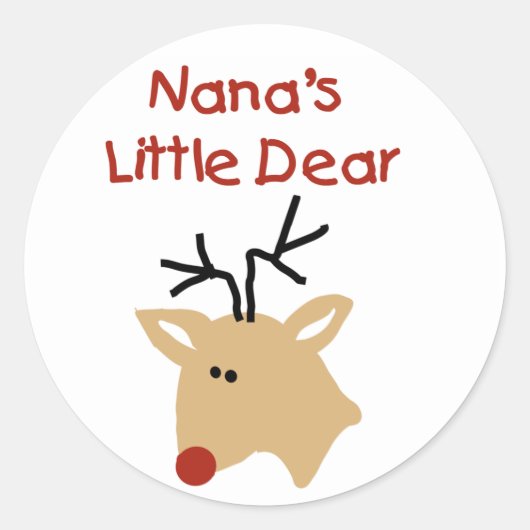 Sticker Rond Les Chers T-shirts et cadeaux de Nana (Devant)