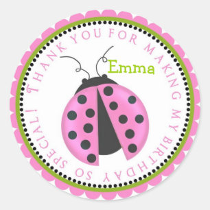 Sticker Rond Les chevaliers d'anniversaire de la Dame rose