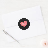 Sticker Rond Les Chiens Sont Ce Que J'Aime Beaucoup Plus Que Mo (Enveloppe)