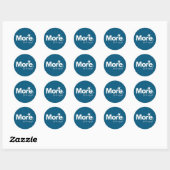 Sticker Rond Les chiens sont loyaux (Feuille)