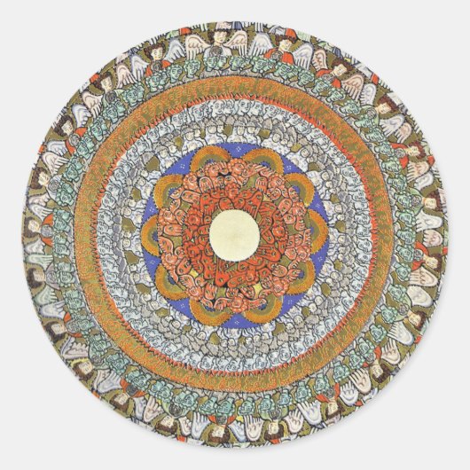 Sticker Rond Les Choirs des Anges (Hildegard von Bingen) (Devant)