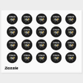 Sticker Rond Les Choses Que Je Fais Dans Mon Temps De Rechange (Feuille)