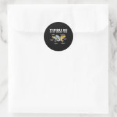 Sticker Rond Les Choses Que Je Fais Dans Mon Temps De Rechange (Sac)