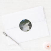 Sticker Rond Les chutes Athabaska dans les Rocheuses (Enveloppe)
