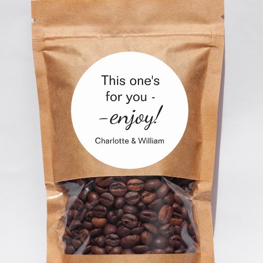 Sticker Rond Les clients privilégient la mariage blanche noire