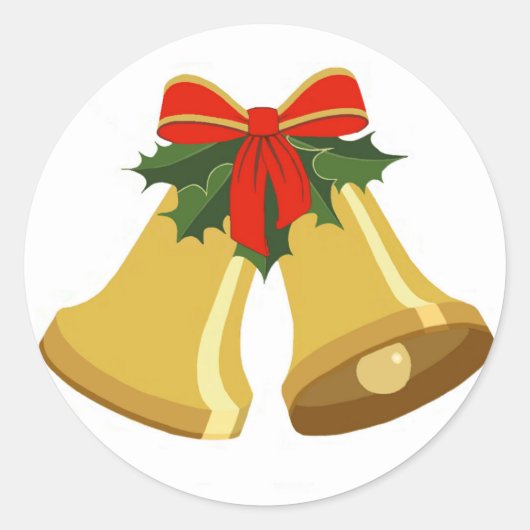 Sticker Rond Les cloches sonnent (Devant)