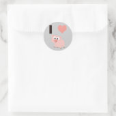 Sticker Rond Les cochons (Sac)