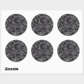 Sticker Rond Les Cogwheels (Feuille)