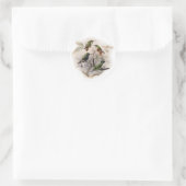 Sticker Rond Les colibris en vol (Sac)