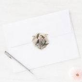 Sticker Rond Les colibris en vol (Enveloppe)