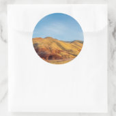Sticker Rond Les collines peintes dans les lits de fossiles de (Sac)