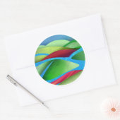 Sticker Rond Les Collines Sur La Glace (Enveloppe)