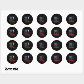 Sticker Rond Les comptables rendent la vie moins imposable Clas (Feuille)