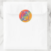 Sticker Rond Les Cornes des Fêtes - (Sac)