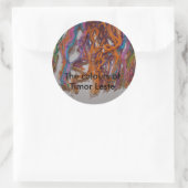 Sticker Rond Les couleurs du Timor Oriental (Sac)