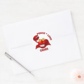 STICKER ROND LES CRABES D'AMOUR DE PAIX (Enveloppe)