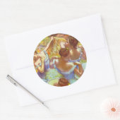 Sticker Rond Les Danseurs Bleus par Edgar Degas (Enveloppe)
