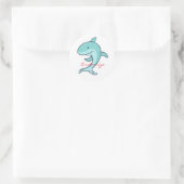 Sticker Rond Les dauphins bleus sauter Thunder_Cove (Sac)