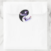 Sticker Rond Les dauphins de Yin Yang (Sac)