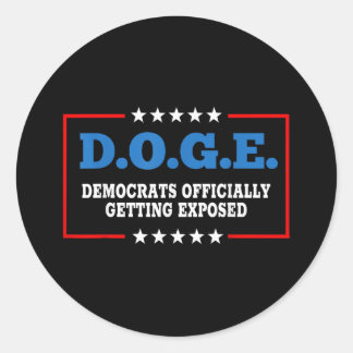 Sticker Rond Les Démocrates Doges Se Font Officiellement Expose