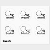 Sticker Rond les détectives le font sous couverture (Feuille)