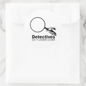 Sticker Rond les détectives le font sous couverture (Sac)