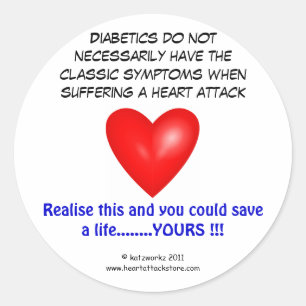 Sticker Rond Les diabétiques n'ont pas nécessairement