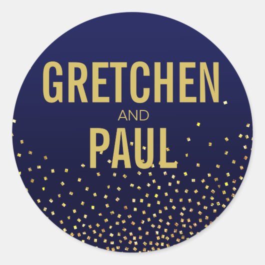 Sticker Rond Les diamants dans le ciel Favor | marine (Devant)