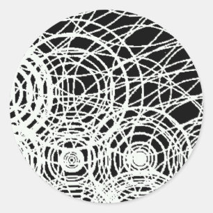 Sticker Rond les dieux touche l'eau noire