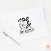Sticker Rond les disc jockeys le font sur demande (Enveloppe)