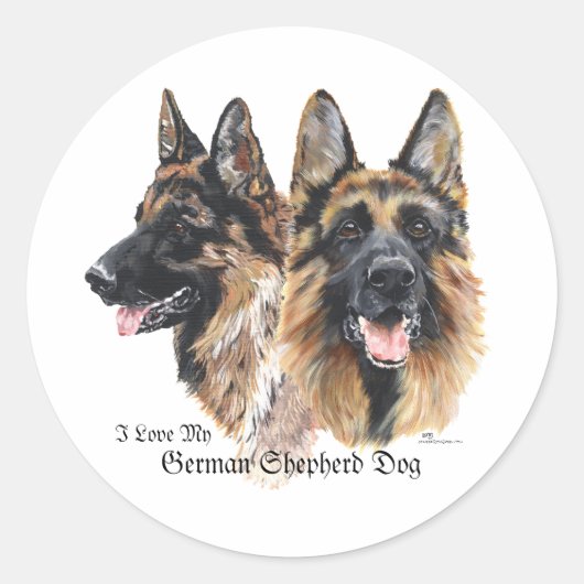 Sticker Rond Les Dogs de German (Devant)