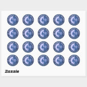 Sticker Rond Les Dolomites (Escalade) (Feuille)