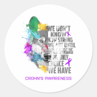 Sticker Rond Les dons de soutien au ruban de sensibilisation de