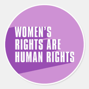 Sticker Rond Les droits des femmes sont des droits humains - Ci