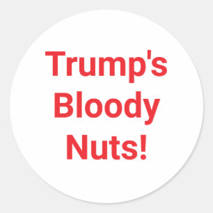 Sticker Rond Les Dumplings Écœurants de Trump Hankamer Artjunkh
