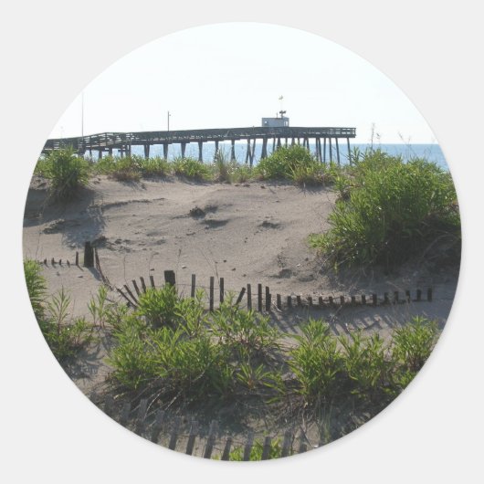 Sticker Rond Les Dunes (Devant)