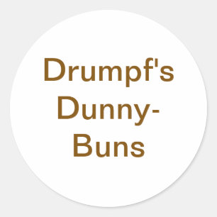 Sticker Rond Les Dunny-Buns de Drumpf Jeff Hankamer Artjunkhaus