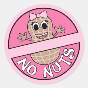 Sticker Rond Les écrous ou aucun genre orienté Nuts n'indique