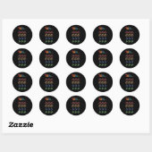 Sticker Rond Les éléments graphiques T (Feuille)