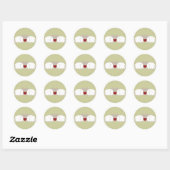 Sticker Rond les éléphants aiment (Feuille)