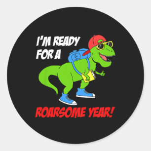 Sticker Rond Les enfants je suis prêt pour une année formidable