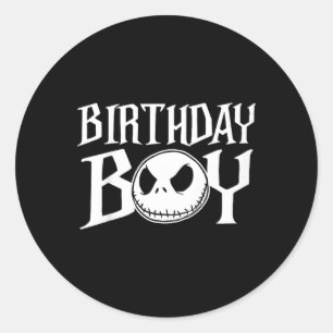 Sticker Rond Les enfants Le Noël effrayant avant l'anniversaire