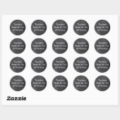 Sticker Rond Les enseignants font une différence idée cadeau ta (Feuille)