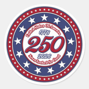 Sticker Rond Les États-Unis d'Amérique n'ont jamais eu si bonne