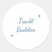 Sticker Rond Les Étudiants - Aventure (Devant)