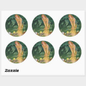 Sticker Rond Les fées au clair de lune (Feuille)
